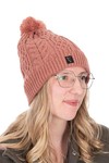 ladies bonnet knitted fox 