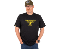 tee shirt distressed logo black 