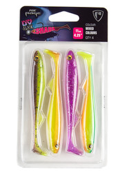 pack 4 slick shad mix rage