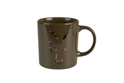 mug ceramique vert  logo renard