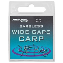 hook wide gape barbless drennan