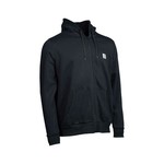 sweat zip badge black nash 