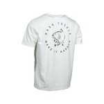 tee shirt carp logo ecru nash 