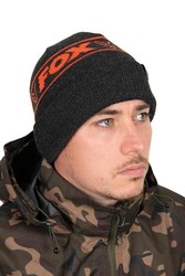 bonnet beanie hat black orange