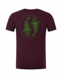 tee shirt mandala burgundy