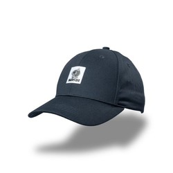 casquette baseball badge noir