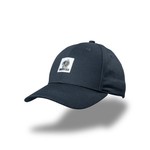 casquette baseball badge noir 